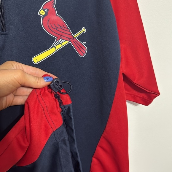 St. Louis Cardinals quarter zip up short sleeve pullover - Picture 8 of 10